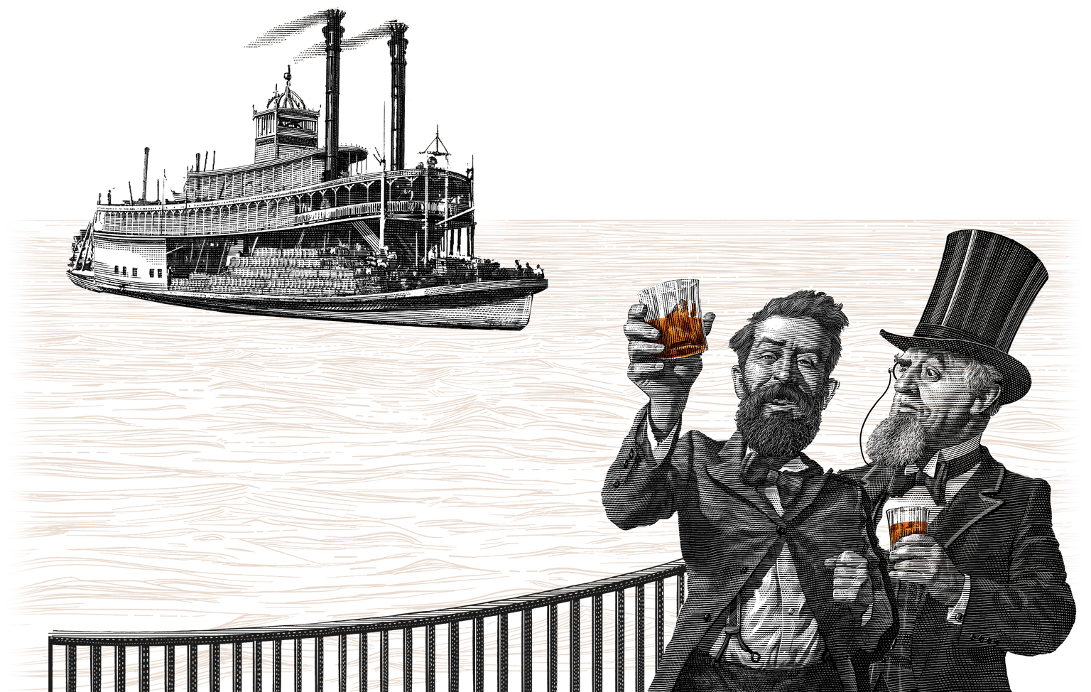 Boat scene with men